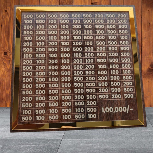 100000/- Savings Wooden Piggy Bank for Kids & Adults