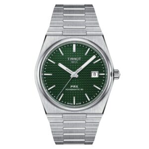 Tissot PRX Powermatic Japanese Green Dial Automatic Mens Watch